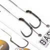 Korda BASIX Ready Tied Hair Rigs Wide Gape 6 Barbless 18lb - hajszállal kötött szakáll nélküli kész horogelőke 6-os Wide Gape horoggal