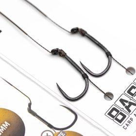   Korda BASIX Ready Tied Hair Rigs Wide Gape 6 Barbless 18lb - hajszállal kötött szakáll nélküli kész horogelőke 6-os Wide Gape horoggal