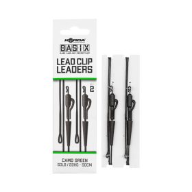  Korda BASIX Lead Clip Leaders - leadcore gubancgáncló ólomklippel és QC forgóval "Basix" sorozat