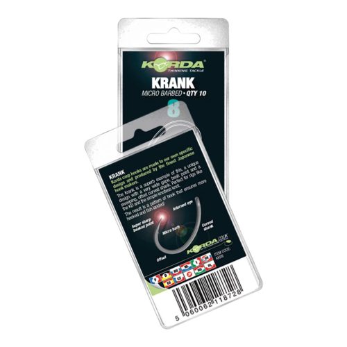 Korda Krank mikro szakállas horog 2-es méret