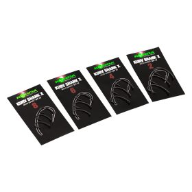   Korda Kurv Shank X Hook Size 4 - mikro szakállas pontyozó horog 4-es méretekben