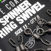 Korda PTFE Spinner Ring Swivel - gyorskapcsos forgó karikával 11-es méretben