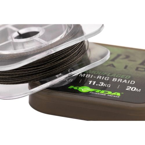 Korda Slip-D Braid 25lb Camouflage - merev fonott zsinór 