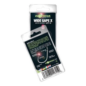   Korda Wide Gape X Hook Size 2 - mikro szakállas pontyozó horog 2-es méret