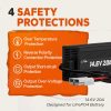 LiTime 14,6 V-os 20 A-es lítium akkumulátortöltő 12 V-os LiFePO4 lítium akkumulátorokhoz