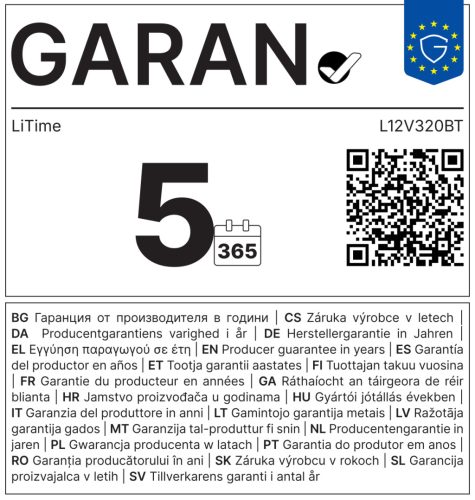12 V-os 320 Ah-s LiFePO4 akkumulátor elektromos csónakmotorhoz