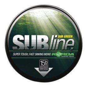   Korda Subline Ultra Tough Green 10lb/0.30mm - monofil zsinór 1000 méter zöld színben